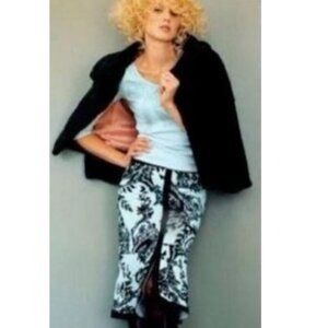 RARE Anthropologie Odille Velour Trumpet Skirt